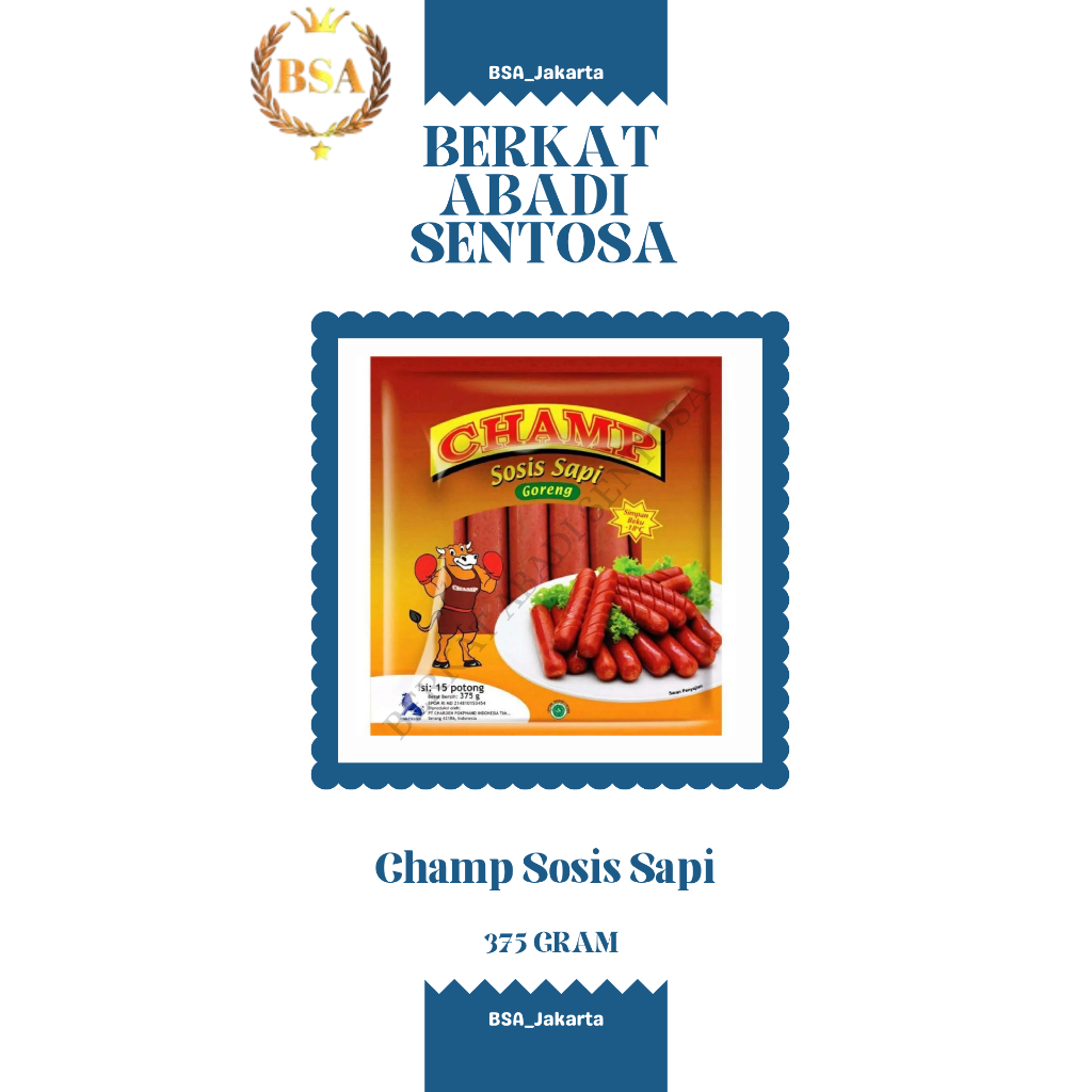 

Champ Sosis Sapi (375 gr)