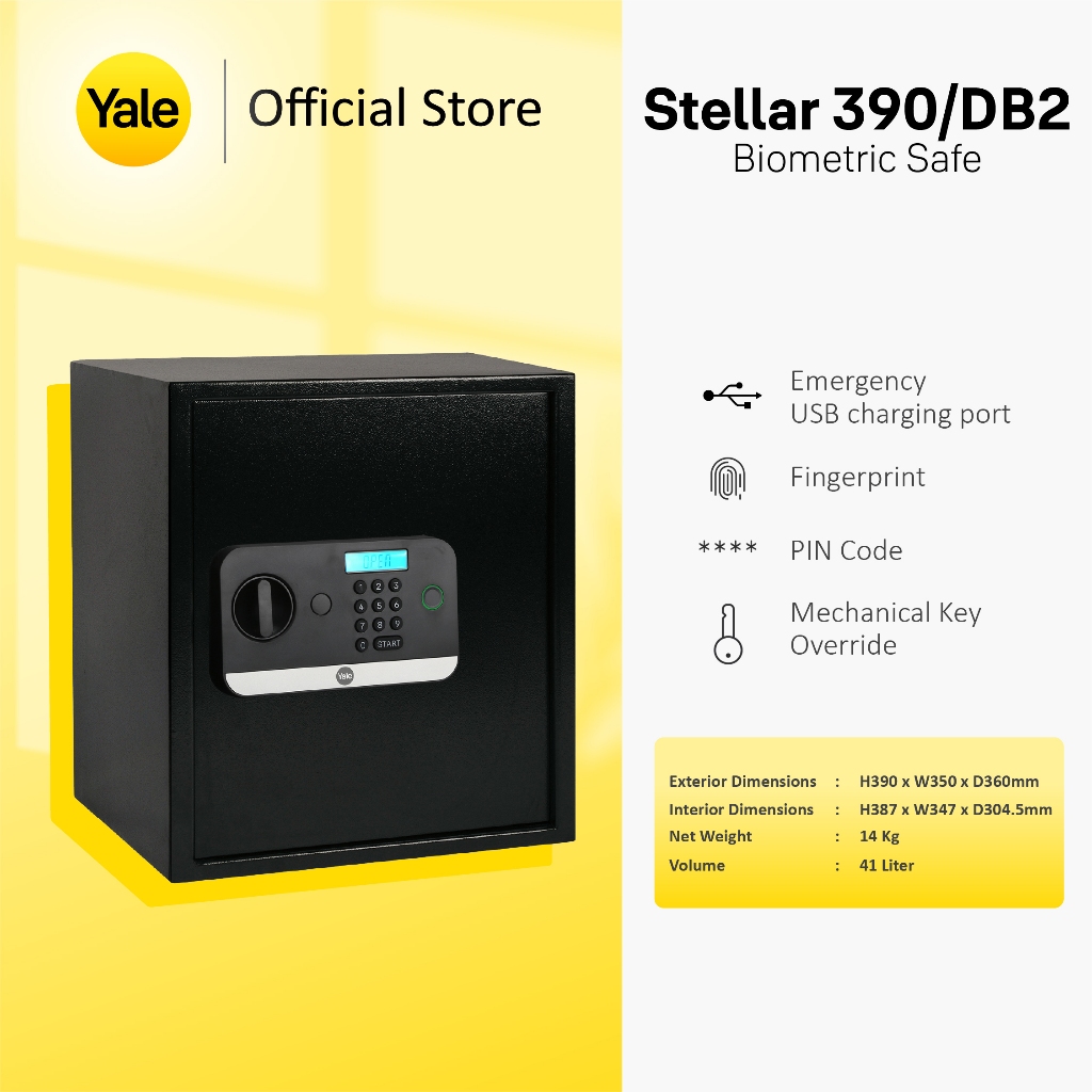 YALE - Brankas Tipe Stellar 390/DB2