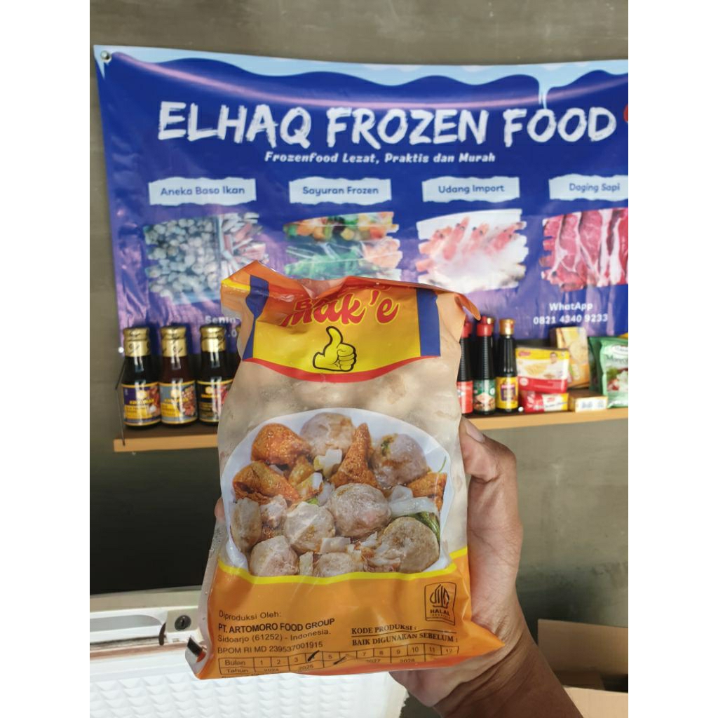 

Mak'e Bakso Sapi Super 500 gr (Isi 50 pcs)