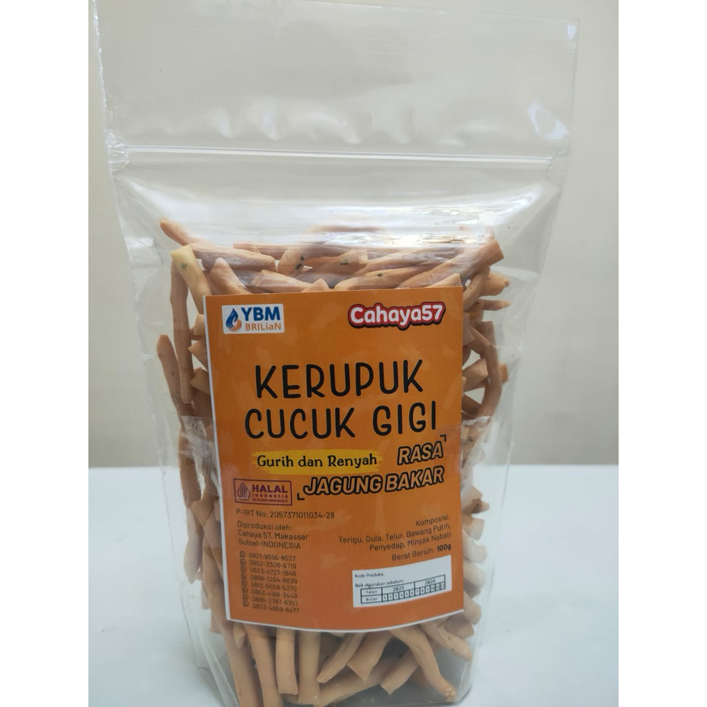 

Kerupuk Cucuk Gigi Rasa Jagung Bakar