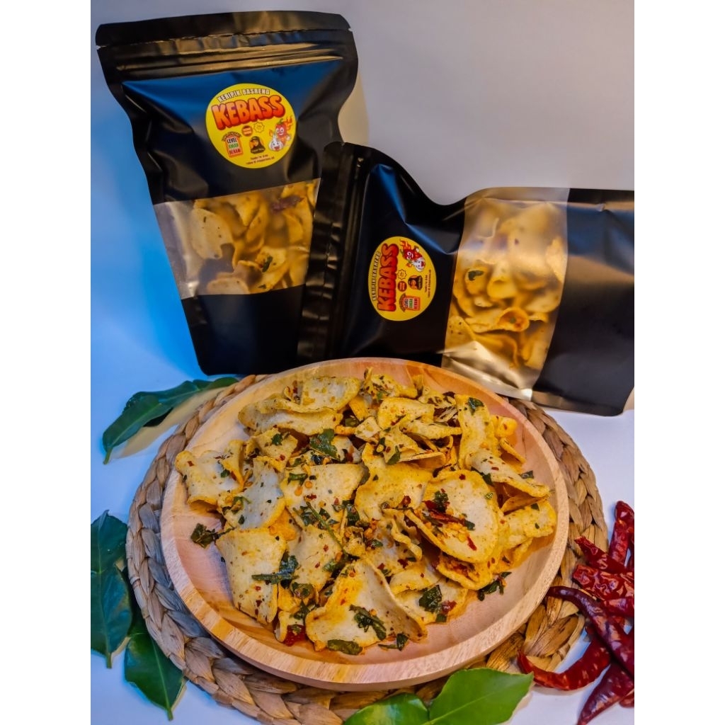 

Keripik Basreng Pedas Daun Jeruk