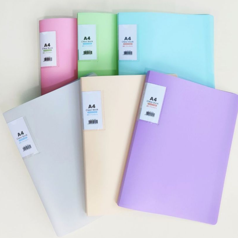 

Topla Clear Holder 222 A4 / Display Book / Dokumen Keeper PASTEL Map Dokumen terkini