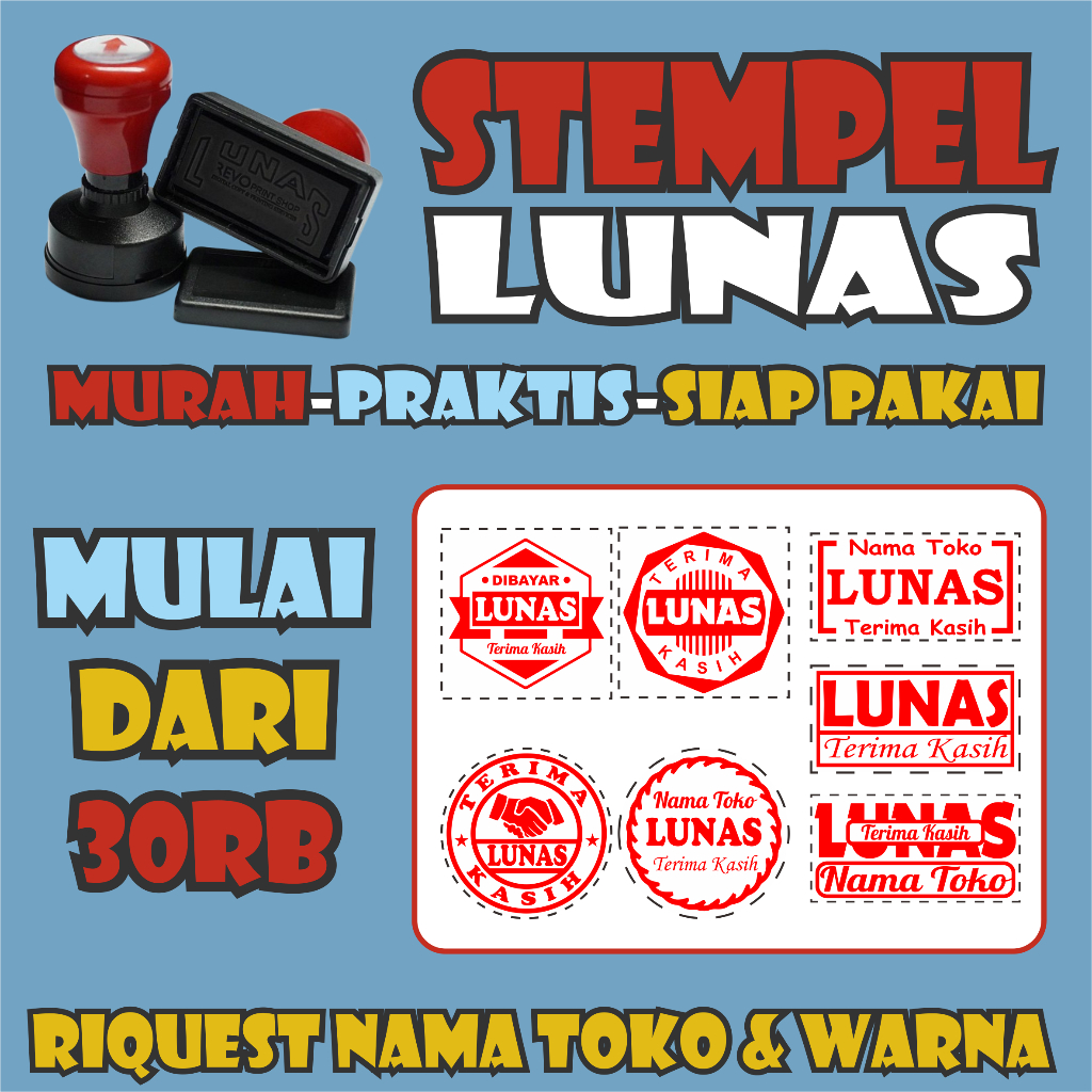 

Stempel | Stempel Lunas | Stempel Flash | Stempel Otomatis | stempel Custom | stempel Warna
