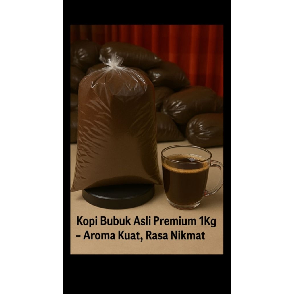 

Kopi Bubuk Asli Premium 1Kg Aroma Nikmat Kuat,Rasa Nikmat