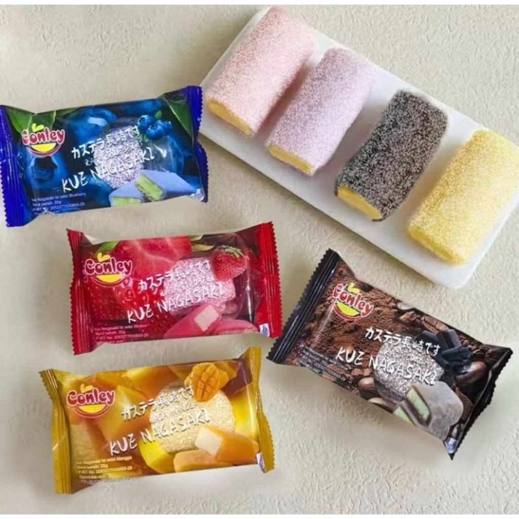 

Mochi kue Nagasaki isi 4 pcs mix
