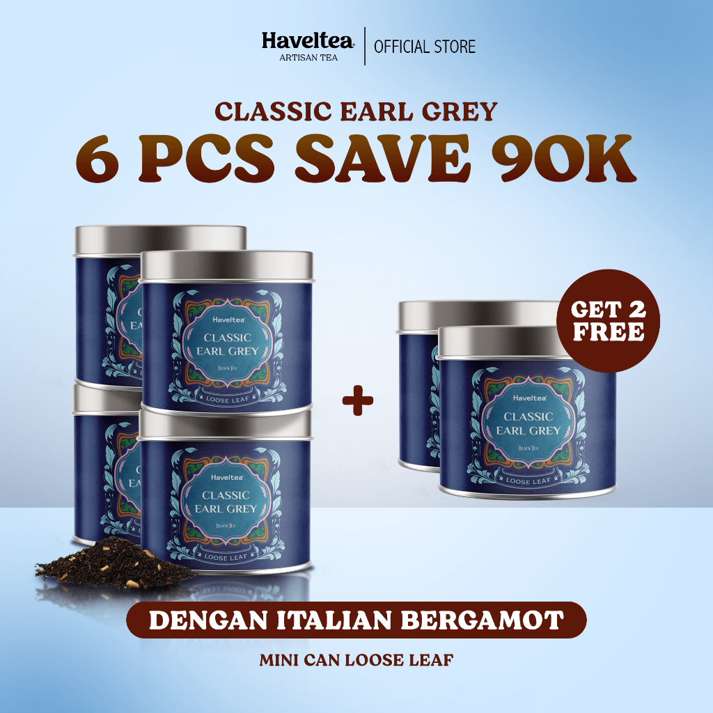 

Haveltea Classic Earl Grey Artisan Tea Black Tea Bergamot Blend Fruit Premium Loose Leaf 15g