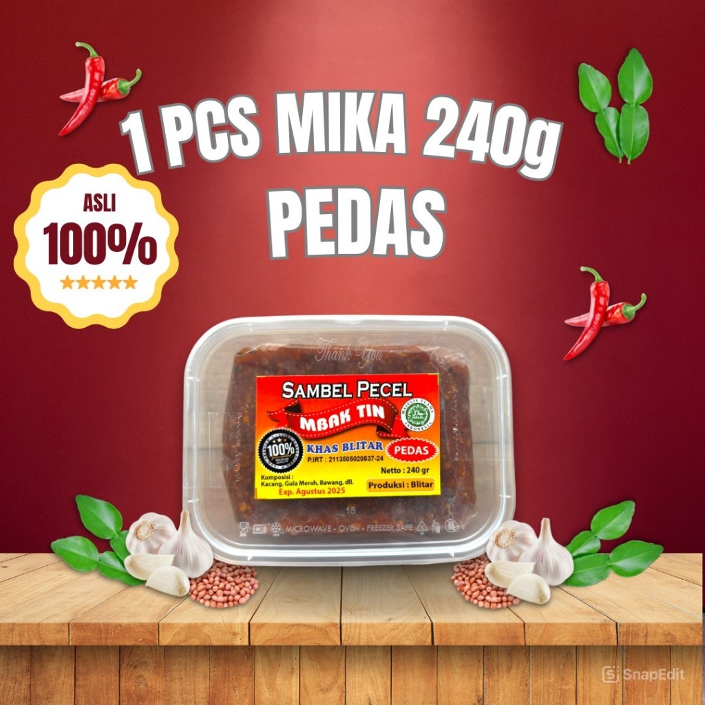 

Sambel Pecel Mbak Tin Khas Blitar 240g