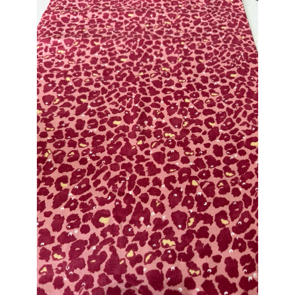 kain katun rayon premium-rayon viscose-motif leopard-rayon meteran