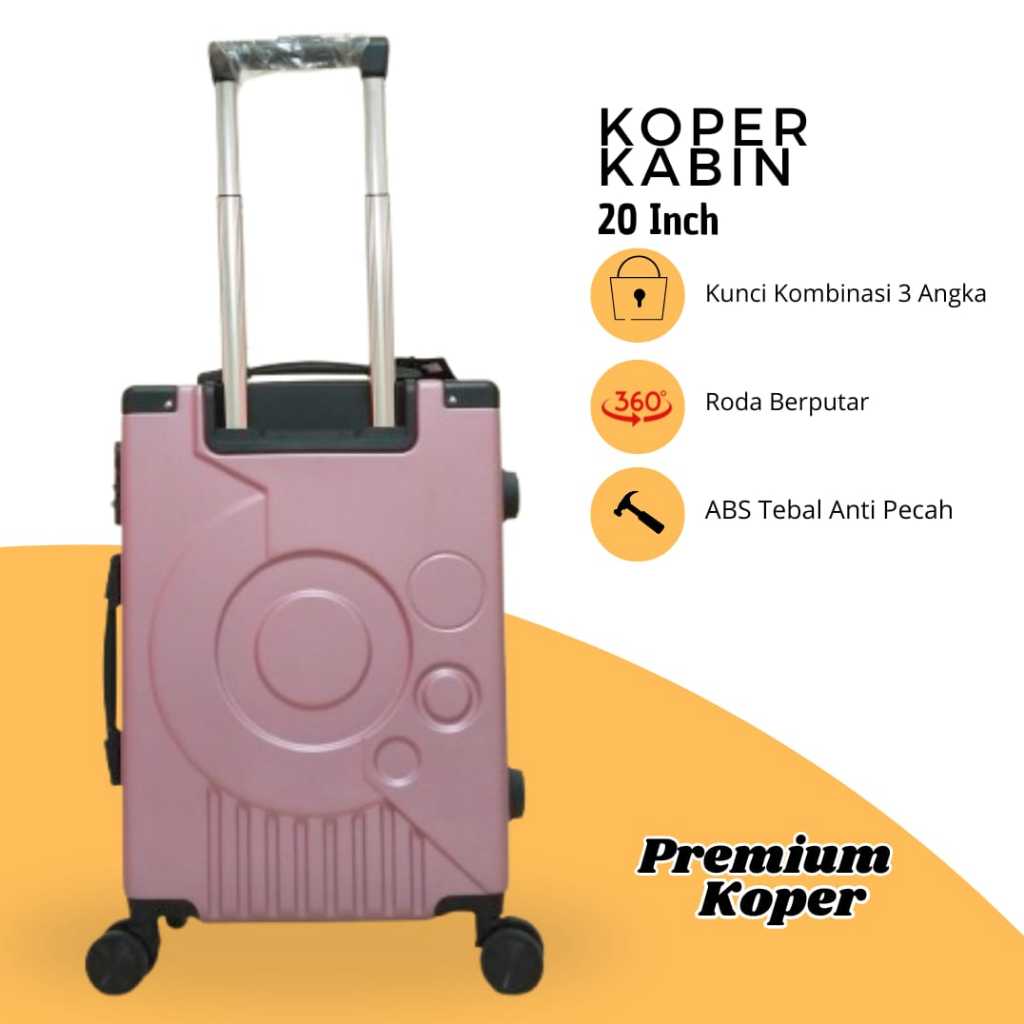 PROMO HARGA BANTING Koper 20 Inch Tahan Banting / Koper Kabin Polo Fans / Koper Travel Ringan