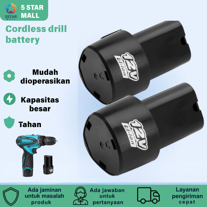 Bor Listrik 12V untuk Rumah Tangga - Bor Lithium Dua Kecepatan, Penggerak Multi Fungsi, Alat Pengebo