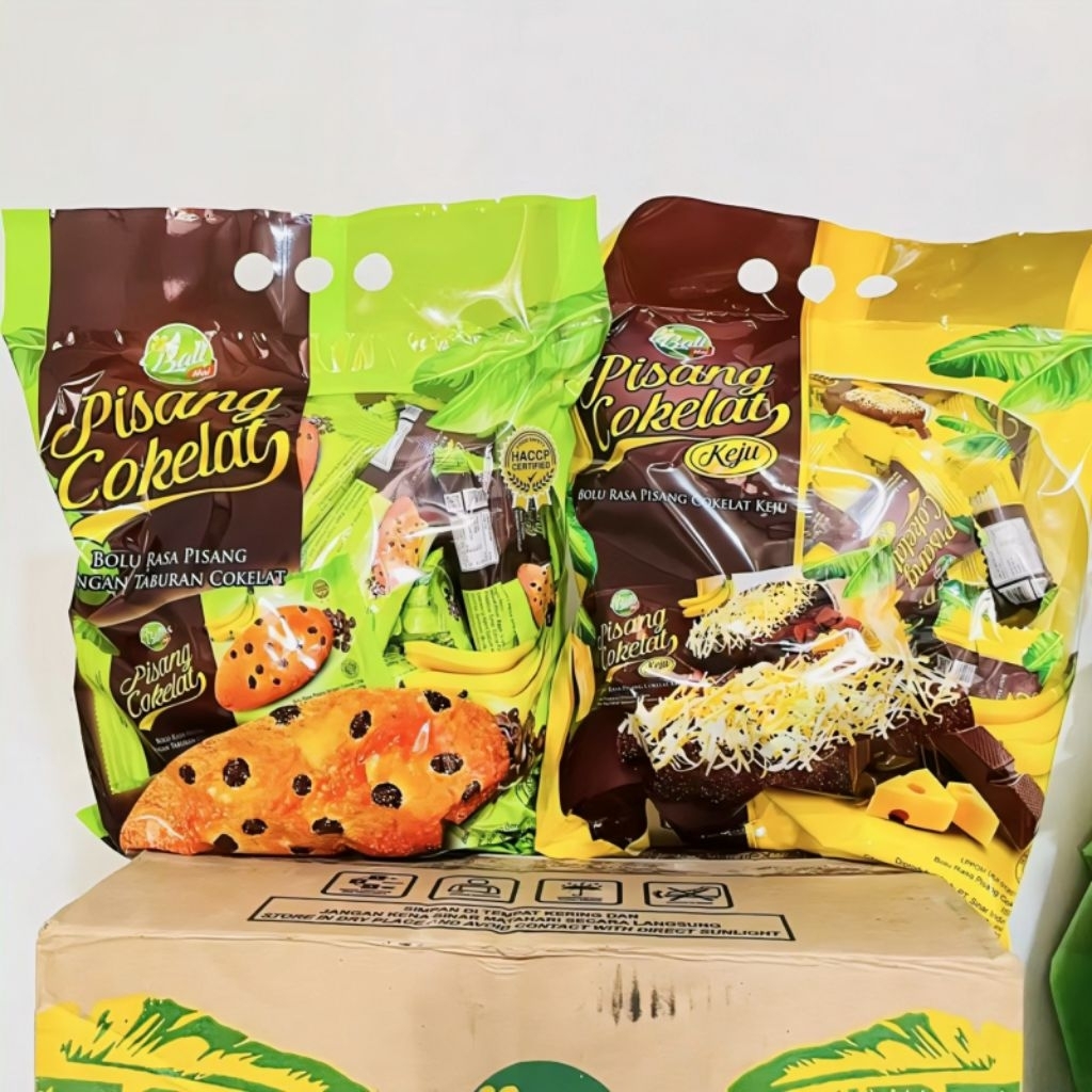 

Bali Ho Pisang Cokelat isi 24 Pcs Per Pack Rasa Cokelat / Keju