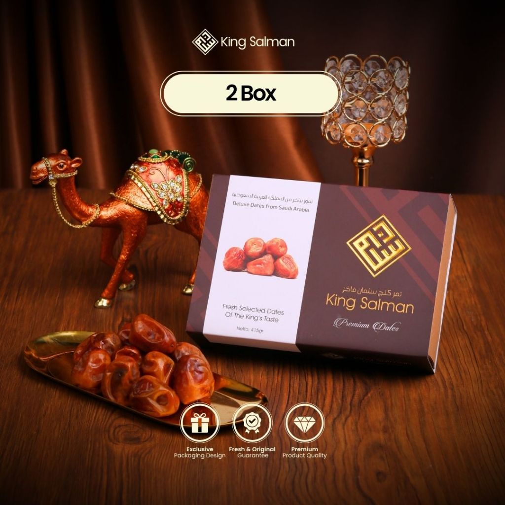 

King Salman - Kurma Raja Paket 2 Box Oleh-Oleh Umroh & Haji