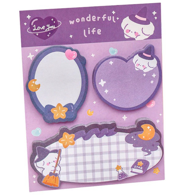 

Super Kawaii - [SK84] Sticky notes isi 60 lembar note pad motif kartun lucu
