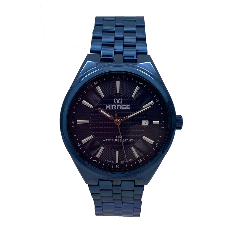 Mirage 8827 Blue Man MDBUBBU Jam Tangan Pria Original