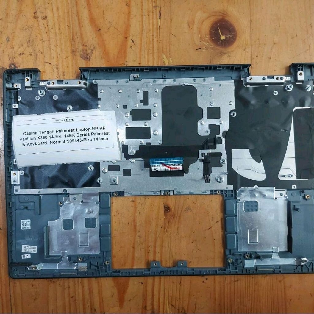 Casing Tengah Palmrest Laptop HP Pavilion X360 14-EK 14EK Series Palmrest & Keyboard Normal N09443-B