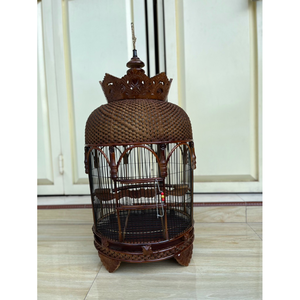 Sangkar Kandang Perkutut Mahkota Rotan Mashio