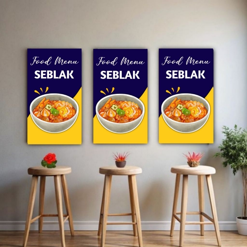 

Seblak Pajangan Dinding Tembok dan Gerobak Aksesoris Jualan