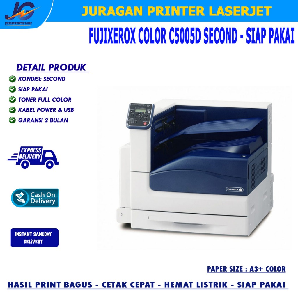 Fuji Xerox DocuPrint C5005d A3 Color Laser Printer – Cepat & Tajam, Cocok untuk Percetakan & Kantor