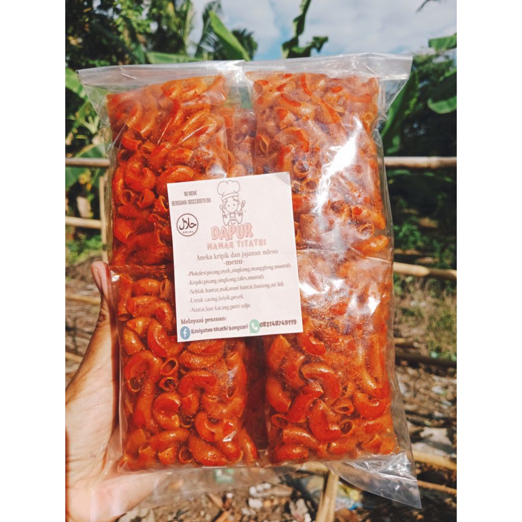 

makatoni bantet extra pedas isi 10bks