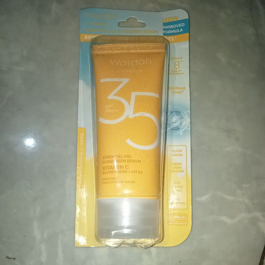 Wardah sunscreen kuning spf 35