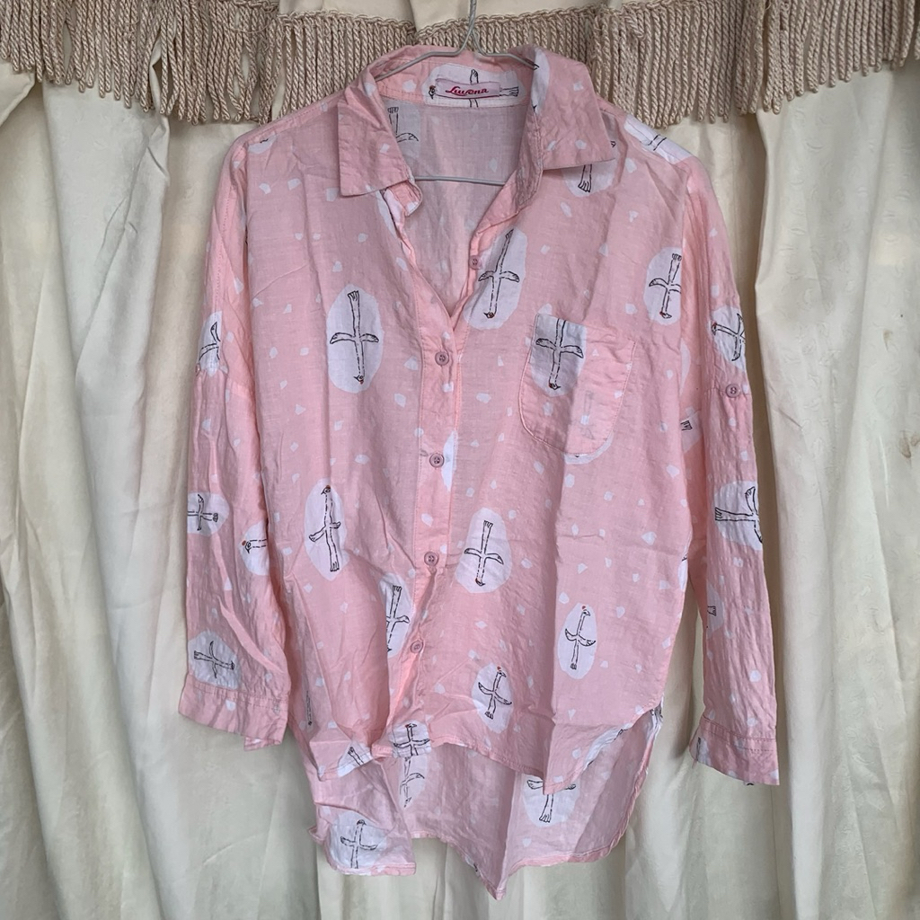 [preloved] kemeja pink