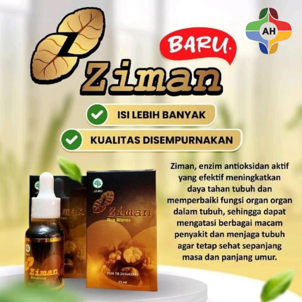Ziman Herbal Alami Anti Oksidan Aktif Memelihara Kesehatan Tubuh Asli Original 15 ml / Apotek Hutama