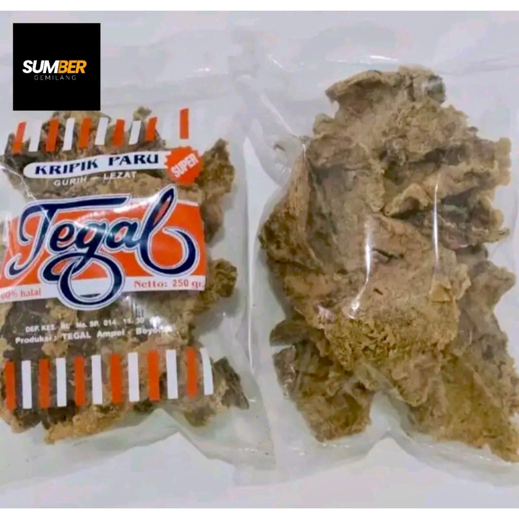 

keripik paru sapi cap tegal 250 gram