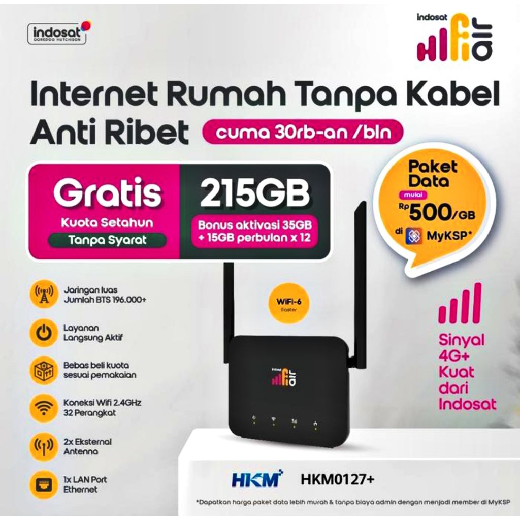 MODEM ROUTER HKM0127+ || Router Simcard || Modem simcard FREE 215GB 1THN