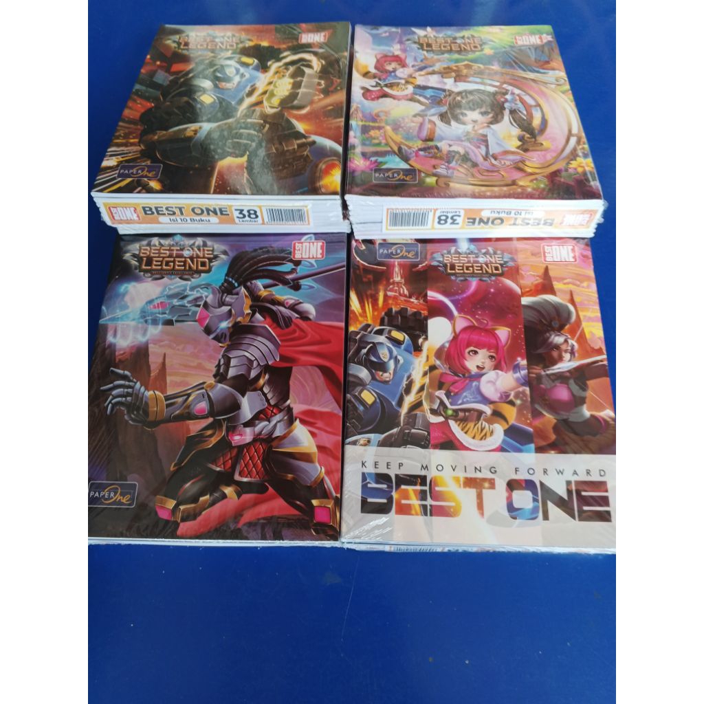 

Buku Tulis A5 1Pak isi 10pcs Buku sekolah Mobile Legend 38 Lembar kwarto Termurah ML Best OneHeart