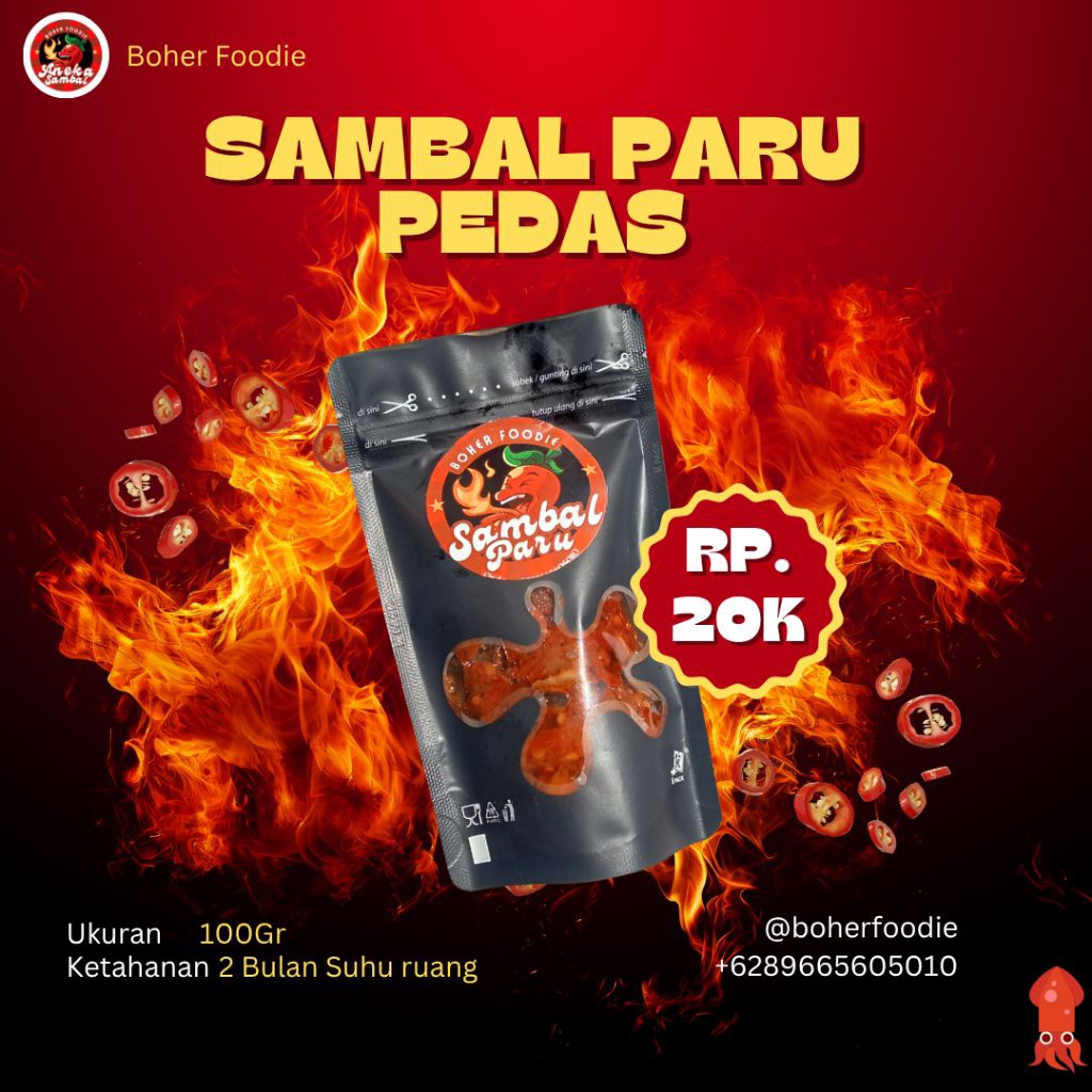 

Boher Foodie| Sambal Paru Pedas 100gr | Sambal Rumahan Siap Saji Tahan hingga 1 Bulan di Suhu Ruang