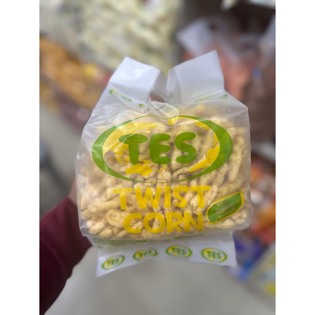 

Twist Corn TES - Jagung Barbeque -Renyah , Bumbu Melimpah , dan Murah Meriah