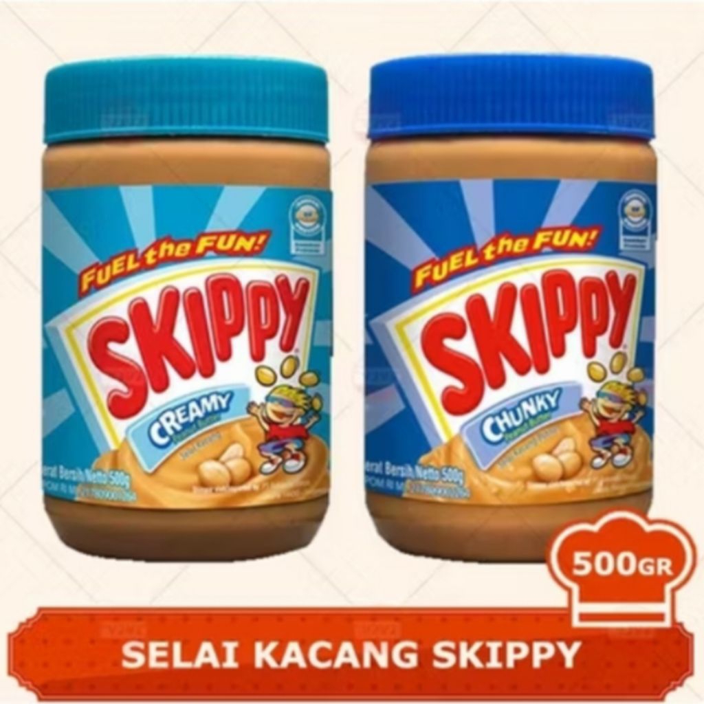 

SELAI KACANG SKIPPY KEMASAN 500 GR/ SELAI ROTI / SKIPPY CHUNKY