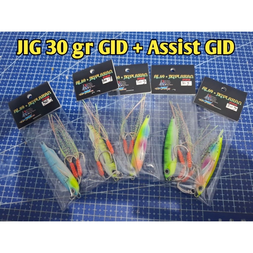 Jig Duo Slim GID 30 gram + Assist full GID