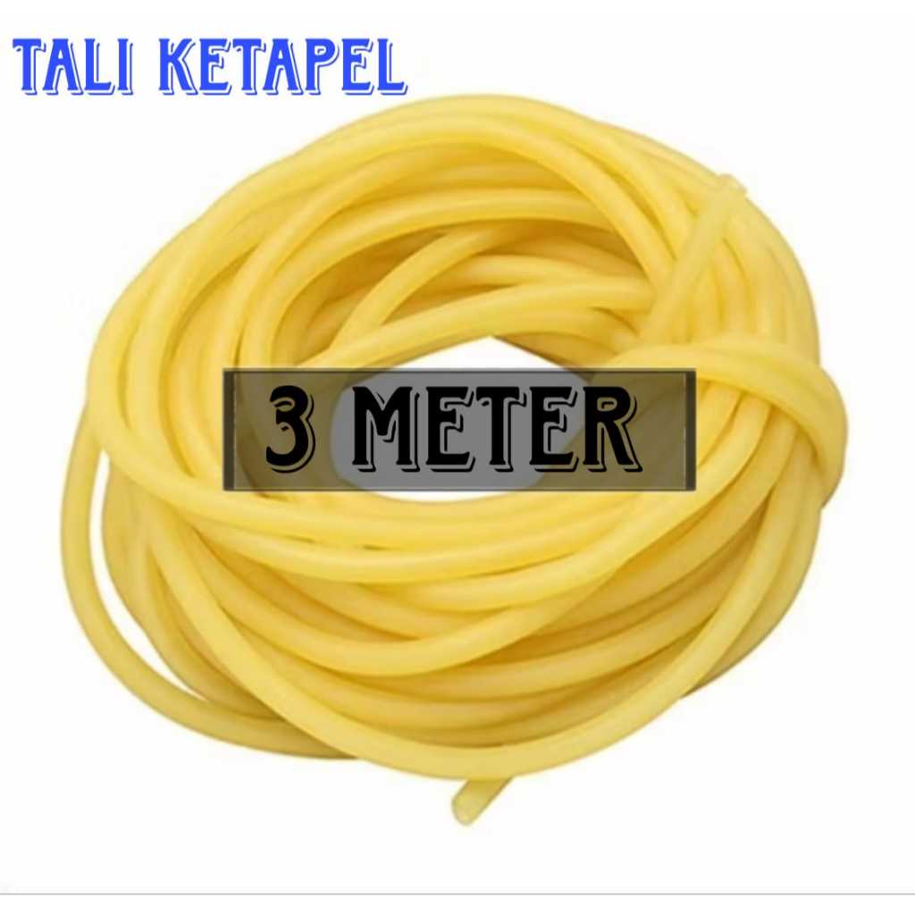 PROMO 3 Meter Tali Karet Pentil Ketapel Slingshot Rubber Catapult 5 mm
