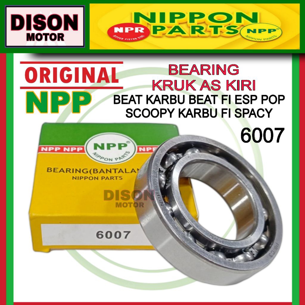 Bearing 6007 laher Kruk as kiri beat karbu beat fi esp pop Scoopy Vario 110 fi original NPP