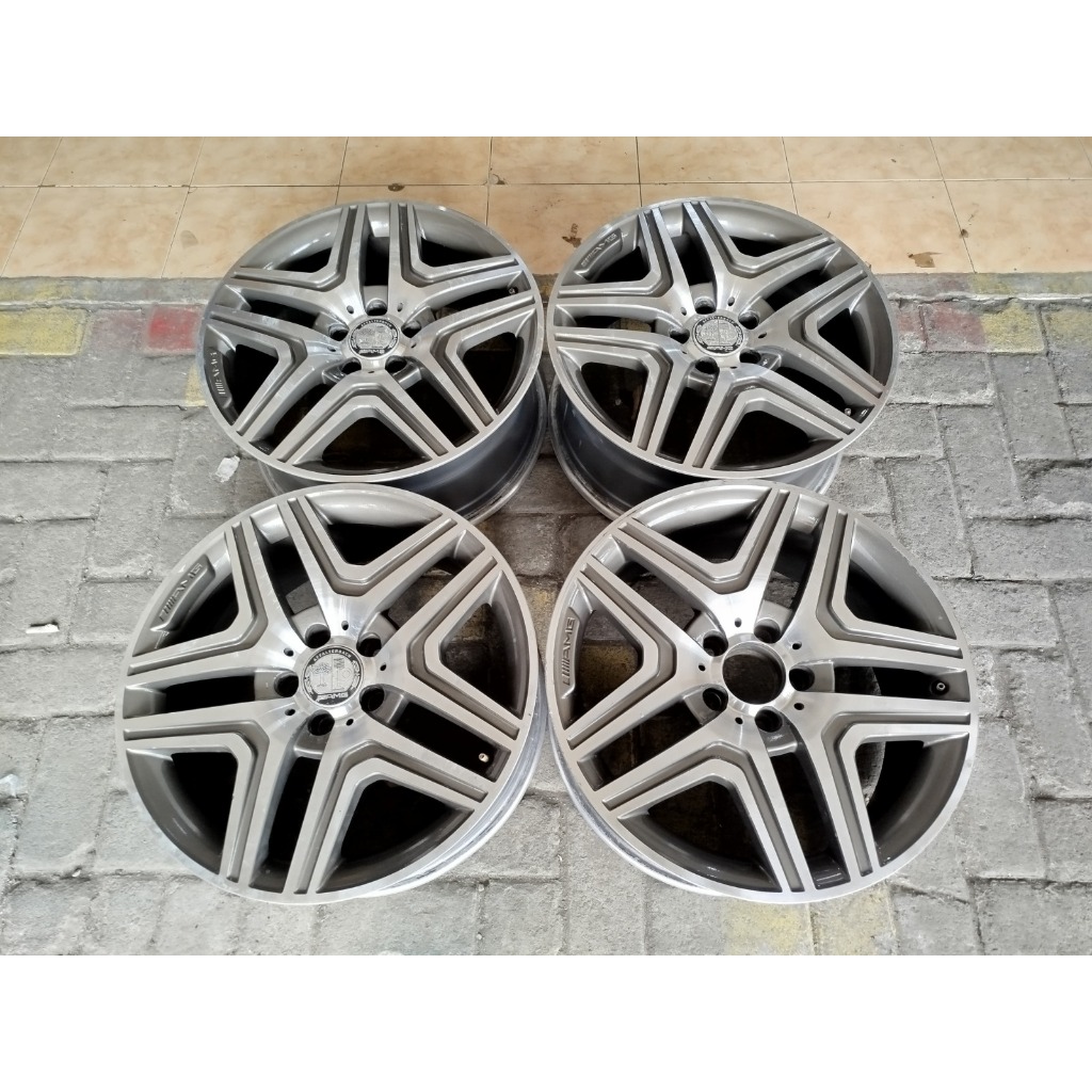 VELG MOBIL RACING AMG RING 18 LEBAR 8 LUBANG BAUT PCD 5X112 ET35 PELEK