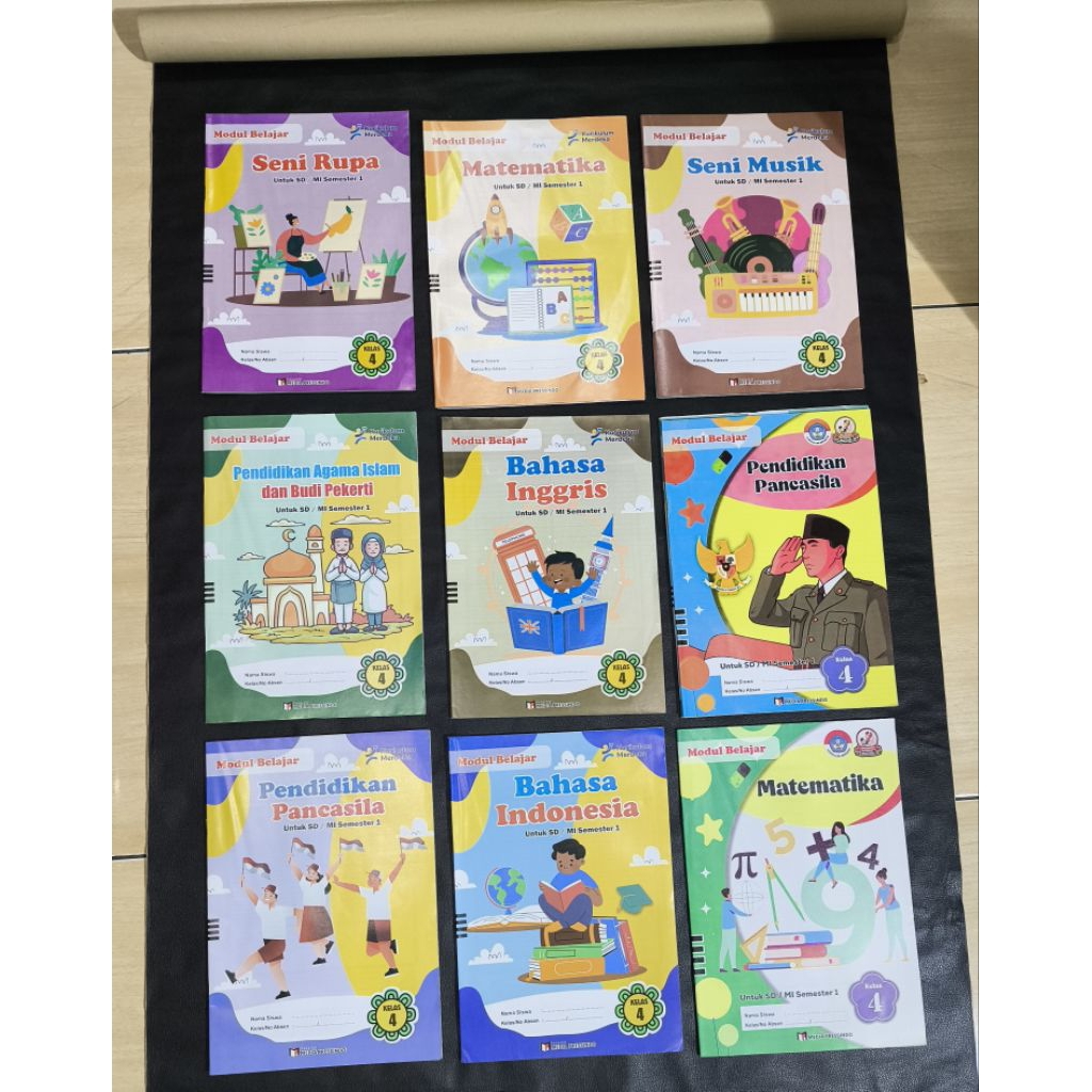 Lks Kurikulum Merdeka Kelas 4 SD/Mi semester 1 Matematika, Ipas.Ppkn.Bhs Inggris.Agama Islam.Seni Ru