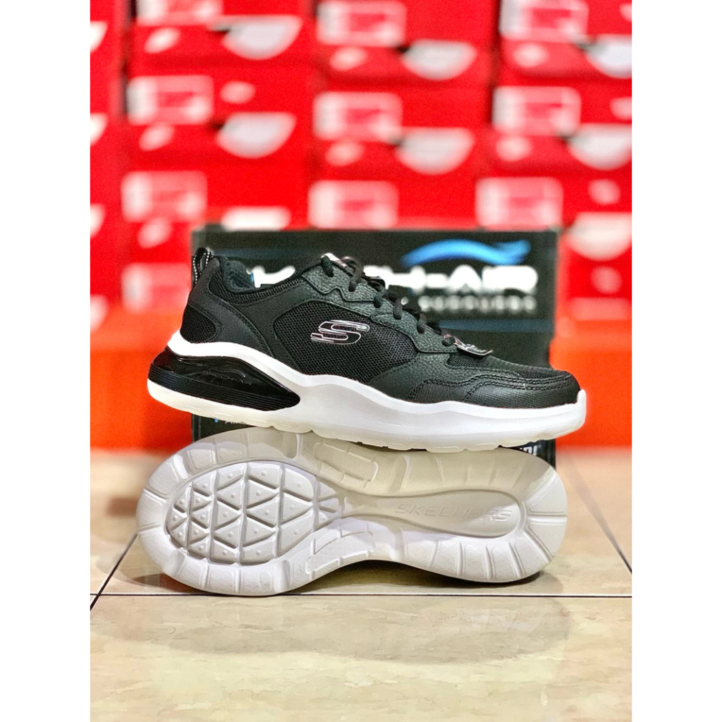 【PROMO】- SKECHERS AIR CUSHIONING - BINSON BLACK 232560 BKW