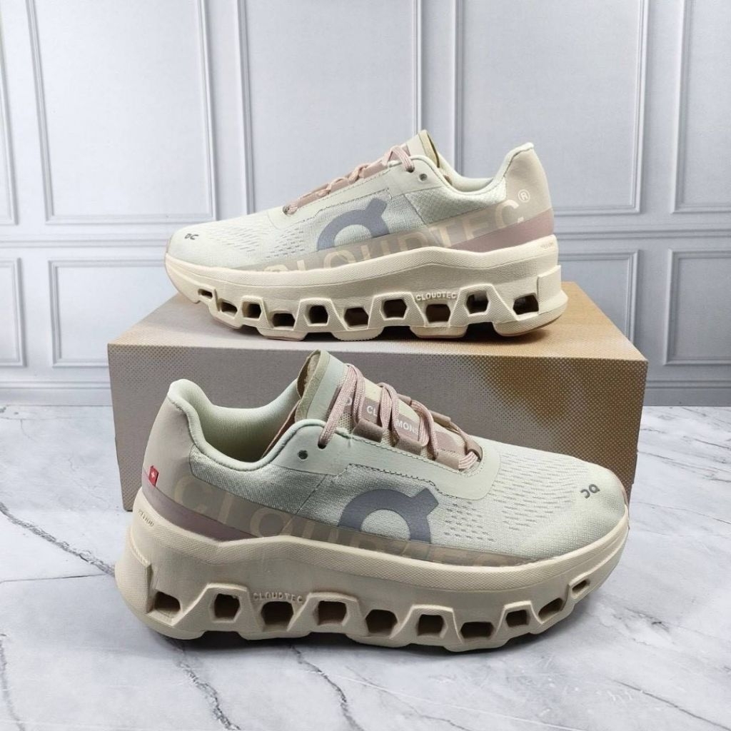 Sepatu Running Wanita OC Monster Biege Terlaris / Sepatu Import / Sepatu Sport