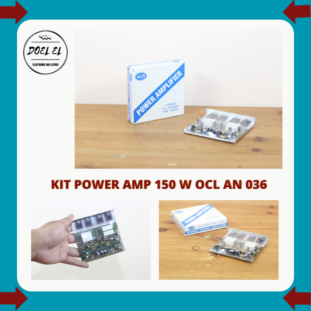 KIT POWER STEREO OCL 150 WATT TYPE AN 036 | PLUS FINAL | ALIN