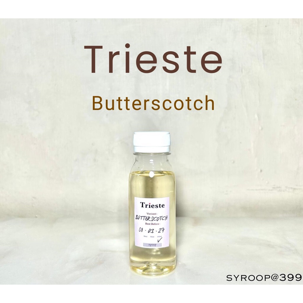 

Trieste Butterscocth Coffee Syrup Repack 30ml 50ml 100ml