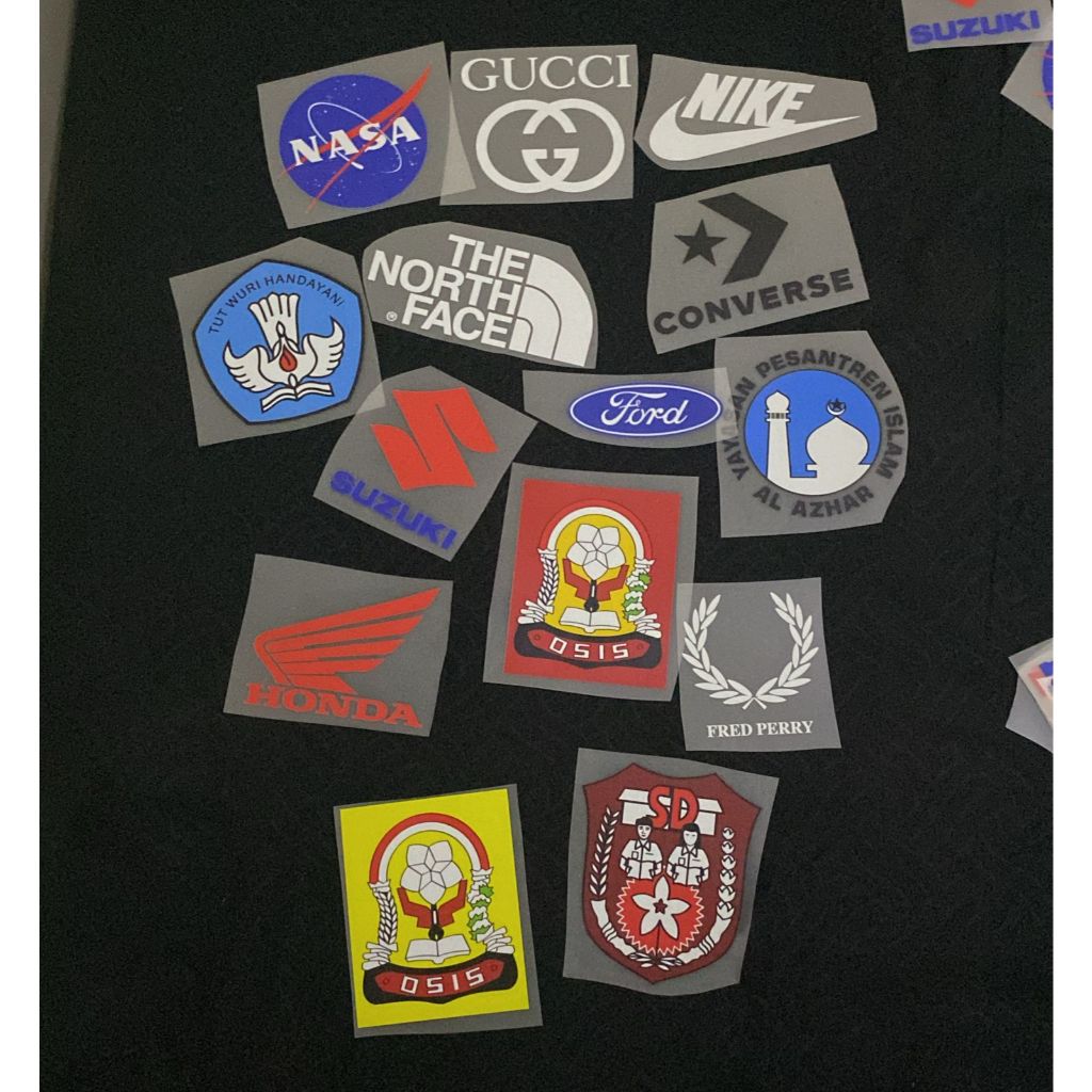 

SABLON DTF SATUAN UKURAN TINGGI 8 CM TERMURAH - SABLON SETRIKA SATUAN LOGO BRAND