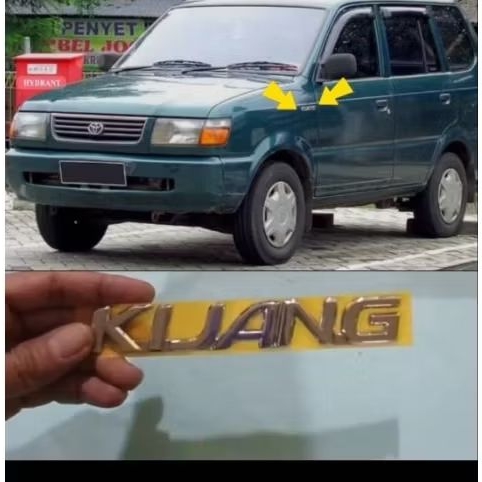 emblem logo tulisan tempel samping kijang kapsul original
