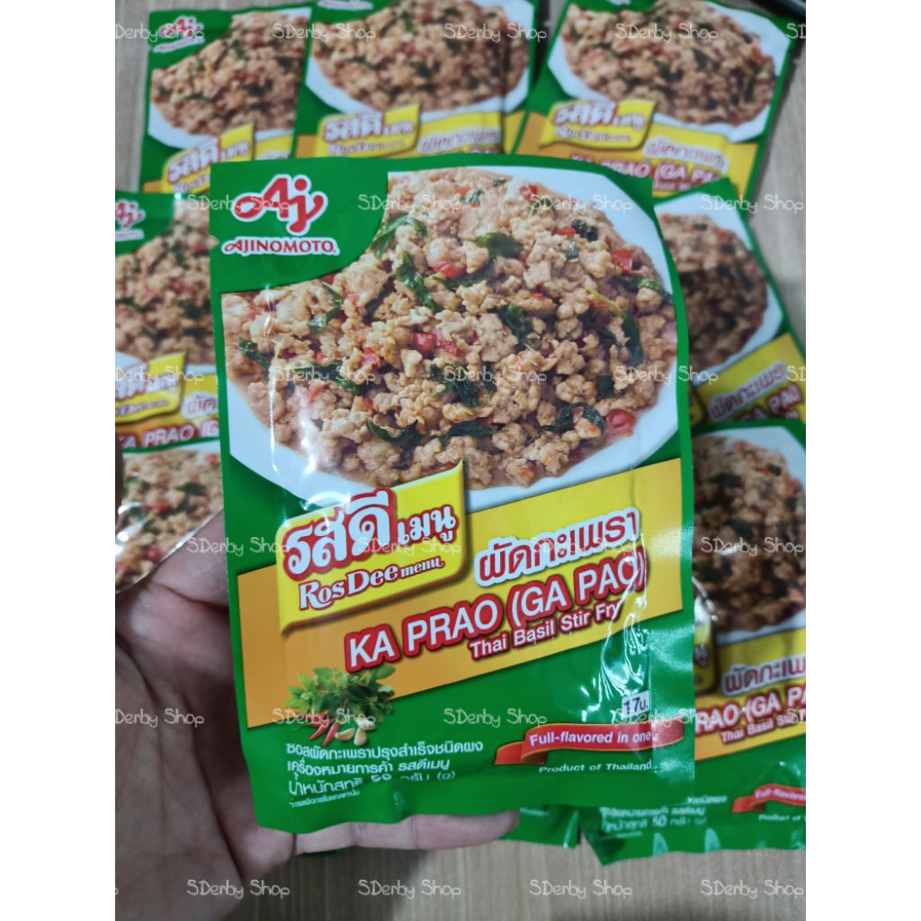 

Ajinomoto Ka Prao Thai Basil Stirfry Bumbu 60 gram