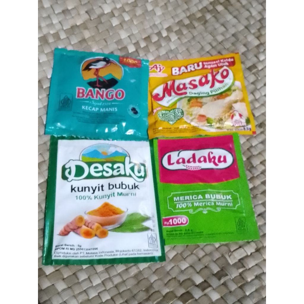 

Kecap Bango+Kunyit Bubuk+Masako+Ladaku Paket 3Aj (TRB153)