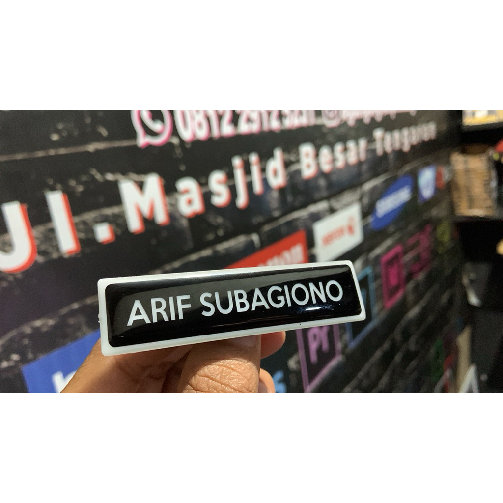 

NAME TAG PAPAN NAMA NAMA DADA RESIN