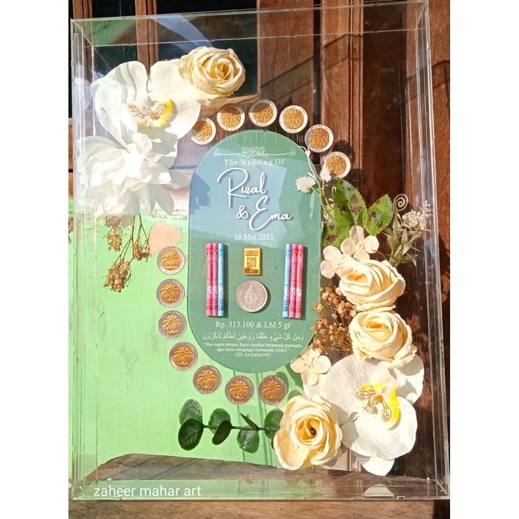 mahar akrilik - mahar rustik - mahar mewah - mahar pernikahan