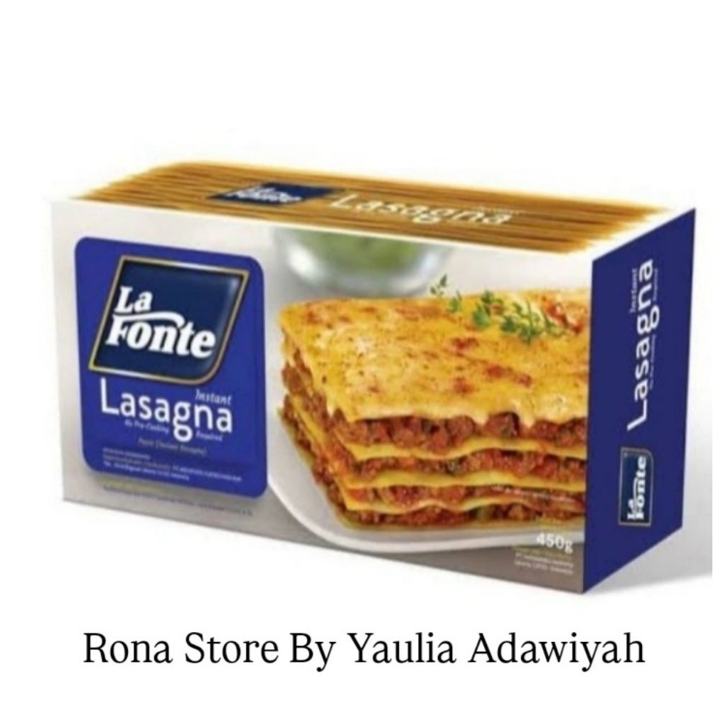 

Lafonte Lasagna Instant 450 Gram Kulit Lasagna