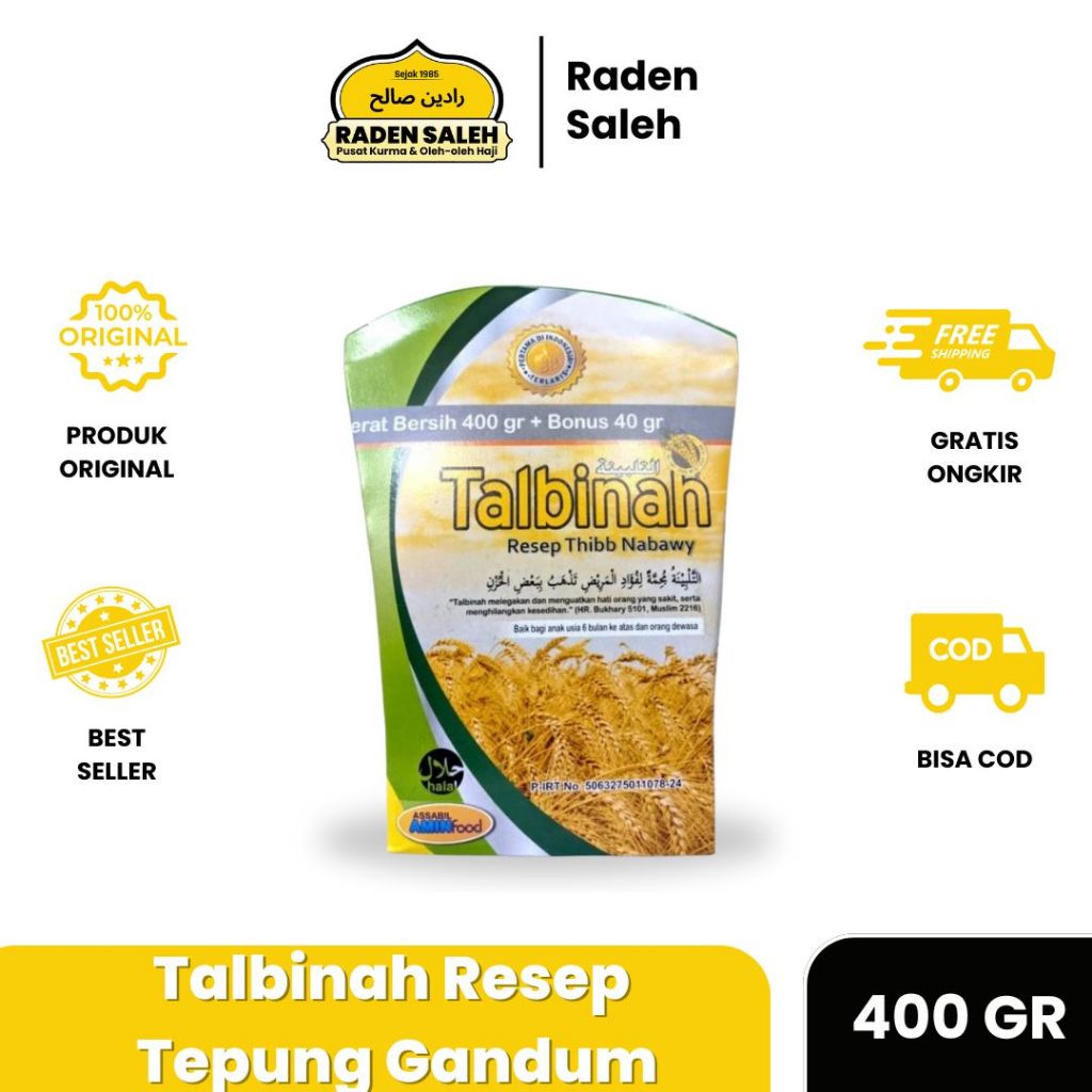 

Talbinah Bubur Gandum 400gr+40gr | Mengobati Sakit Maag