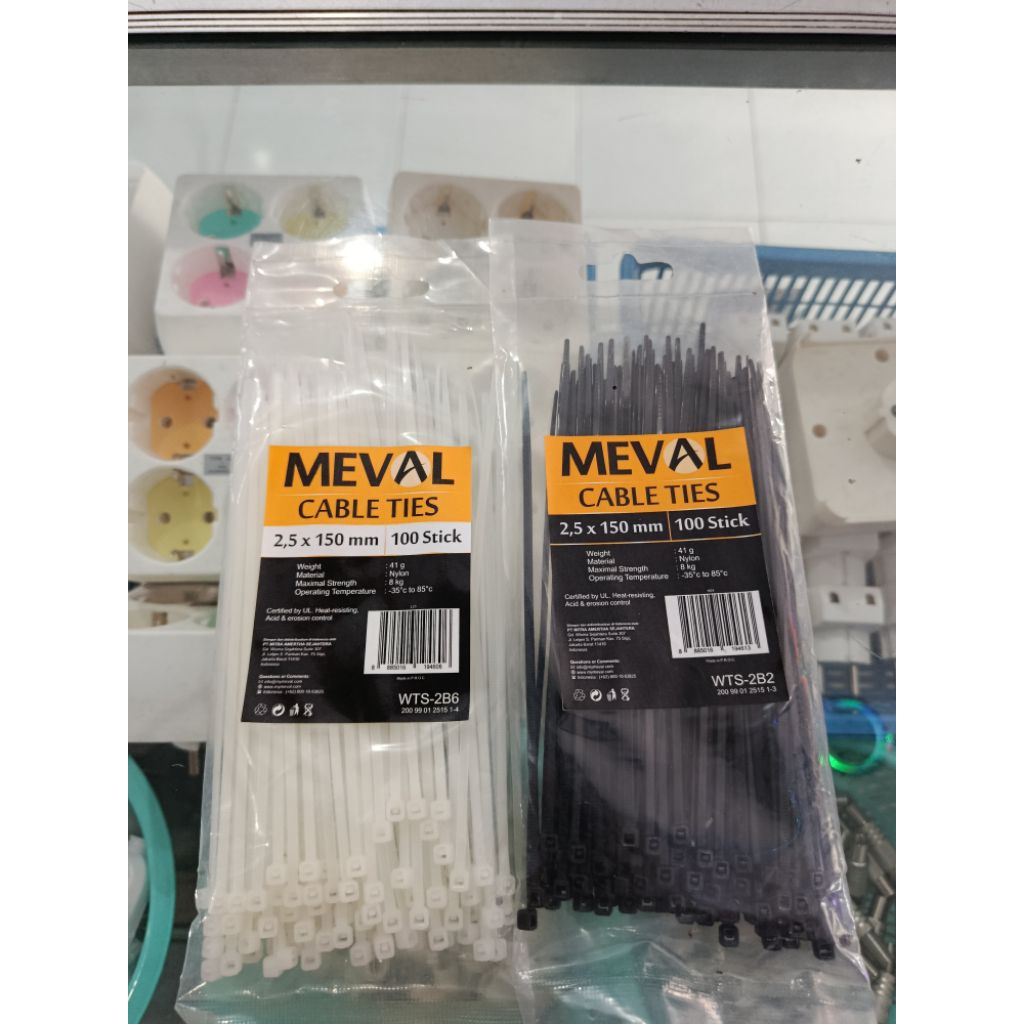 

MEVAL KABEL TIES 1,5X150mm